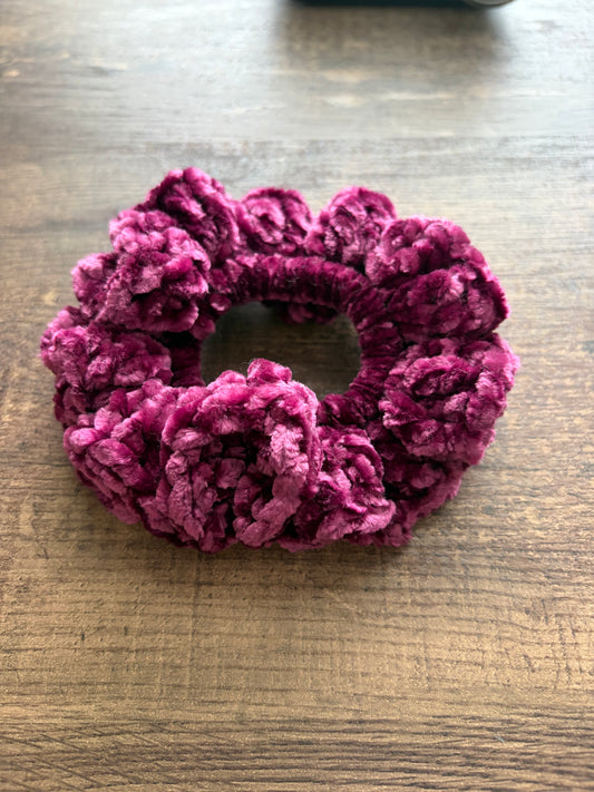 Burgundy Plum velvet Scrunchie