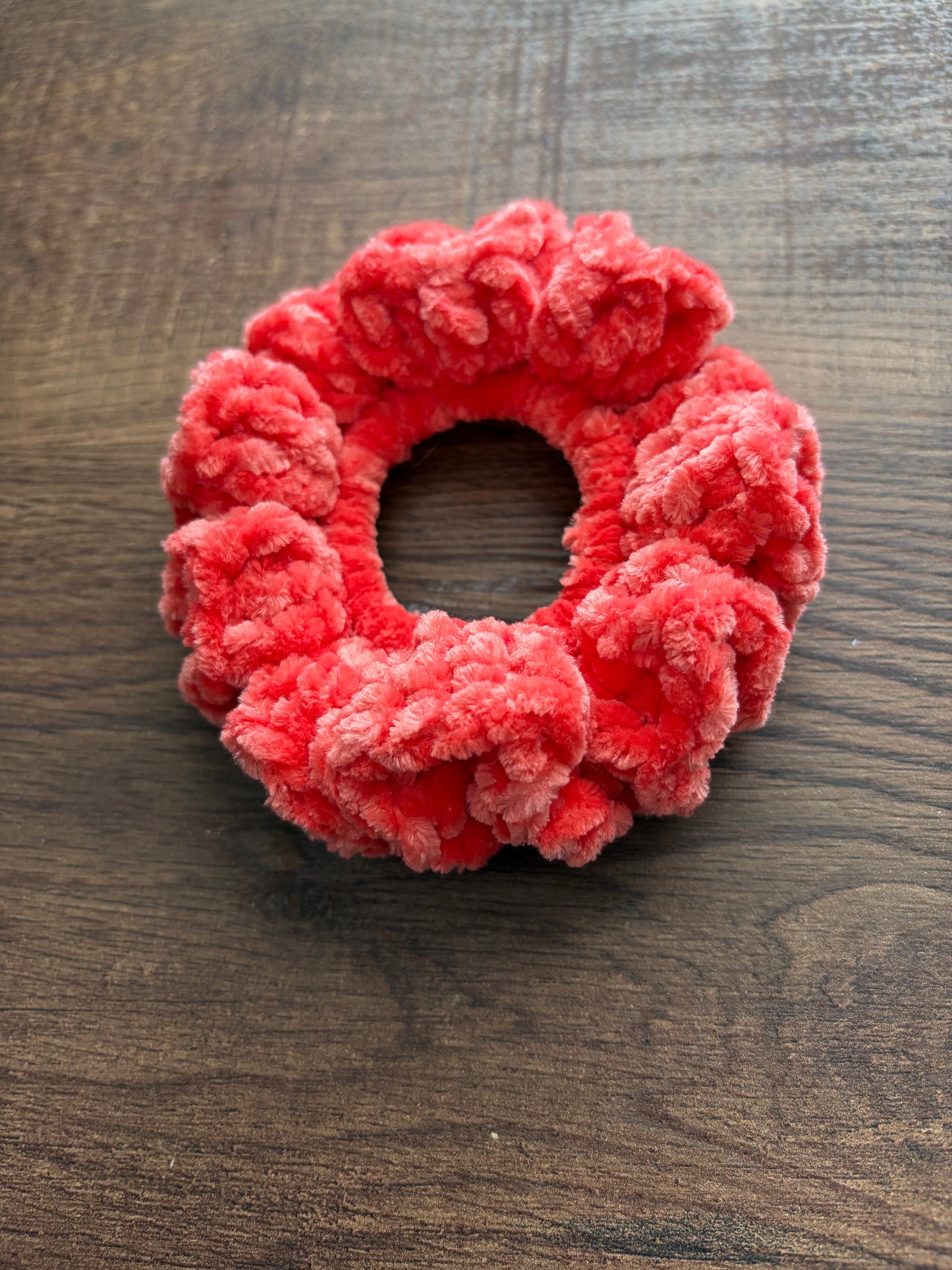 Salmon Velvet Scrunchie