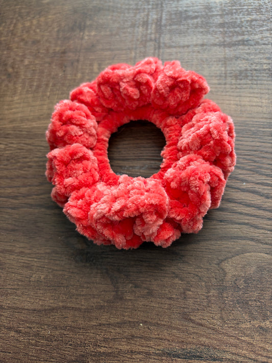 Salmon Velvet Scrunchie