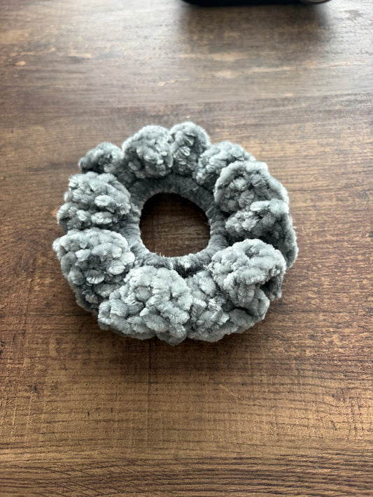 Smokey Green Velvet Scrunchie