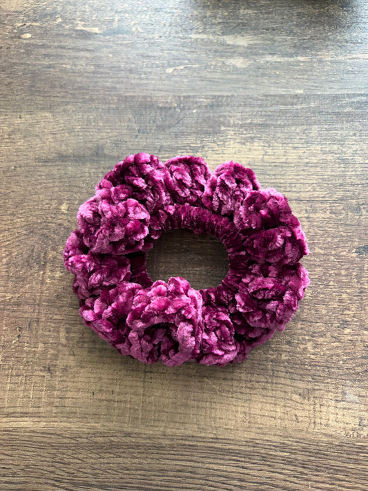 Burgundy Plum velvet Scrunchie