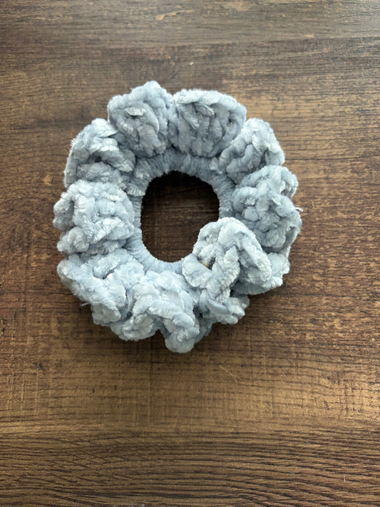 Softened Blue Velvet Scrunchie