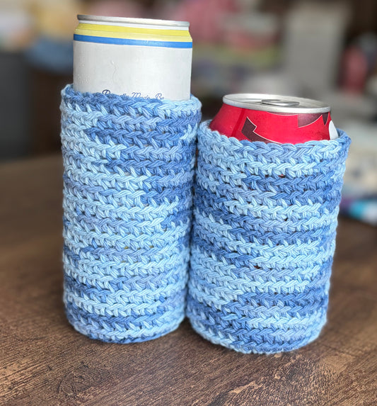 Baby Blue Ombre 12 oz Soda Can