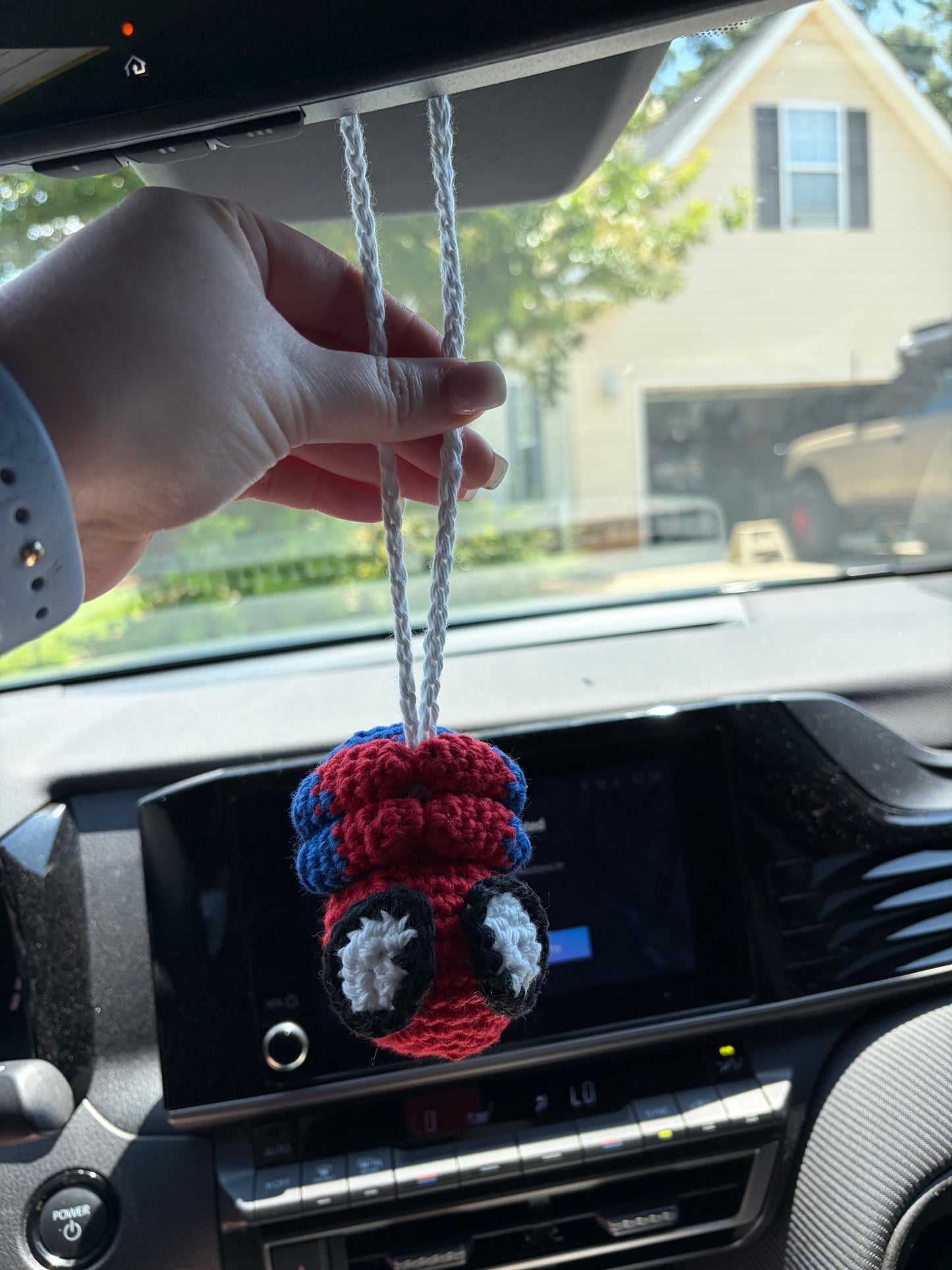 Spider-Man rearview mirror buddy
