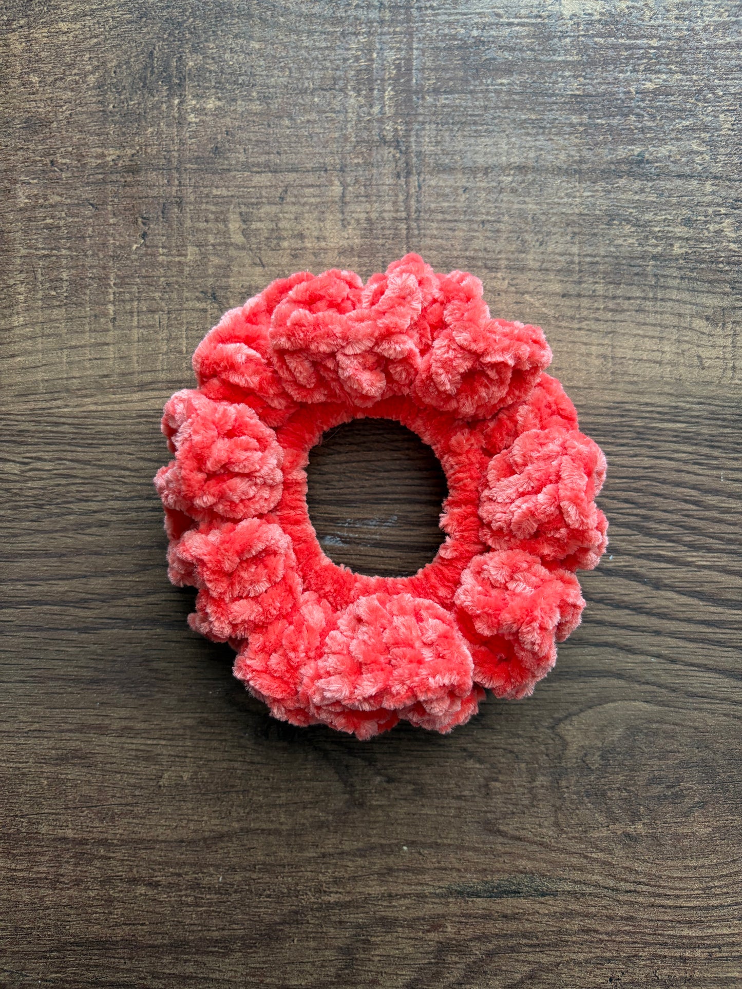 Salmon Velvet Scrunchie
